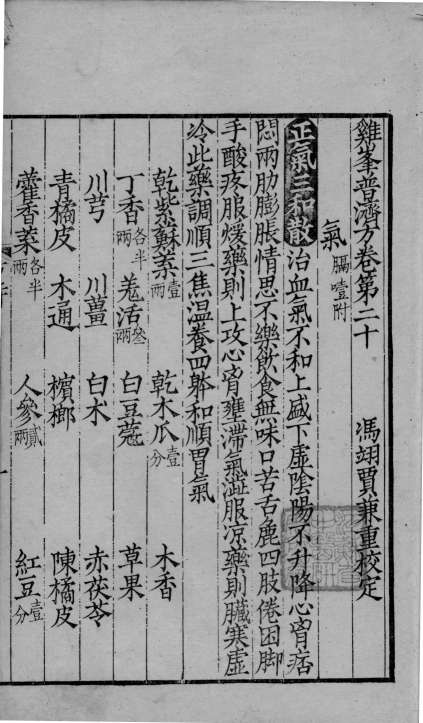 鸡峰普济方  卷20